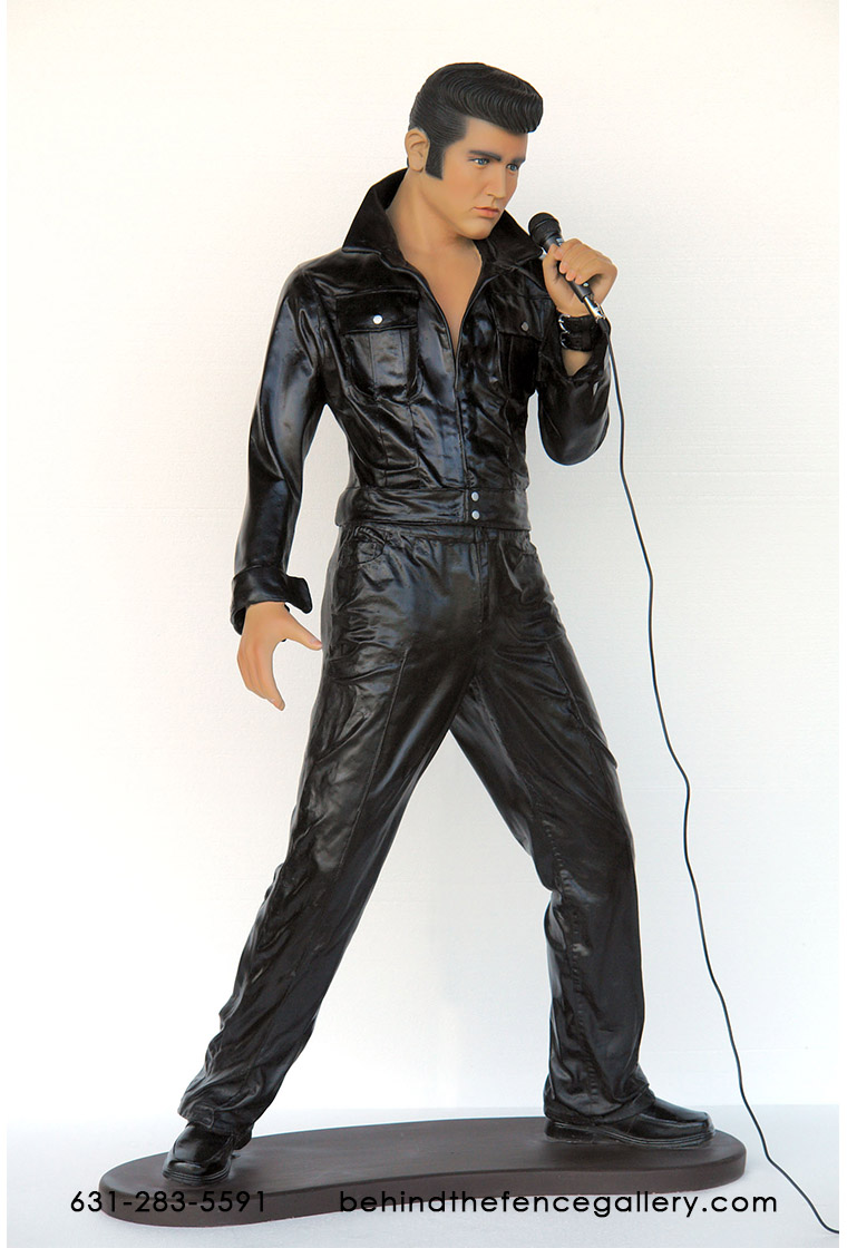 Elvis Statue with Microphone - 6ft. - Click Image to Close