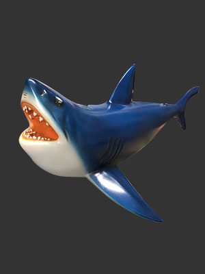 2.5 ft Blue Shark - Click Image to Close