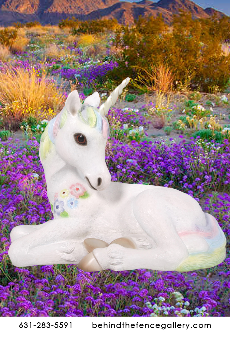 Unicorn Foal Statue