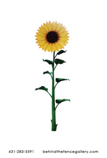16ft Sunflower Garden Statue - Click Image to Close