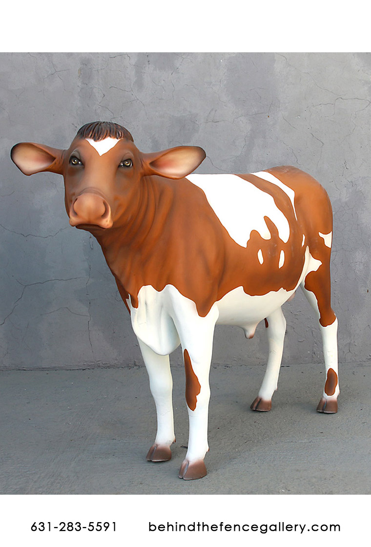 Guernsey Cow Statue - 44 inches Tall