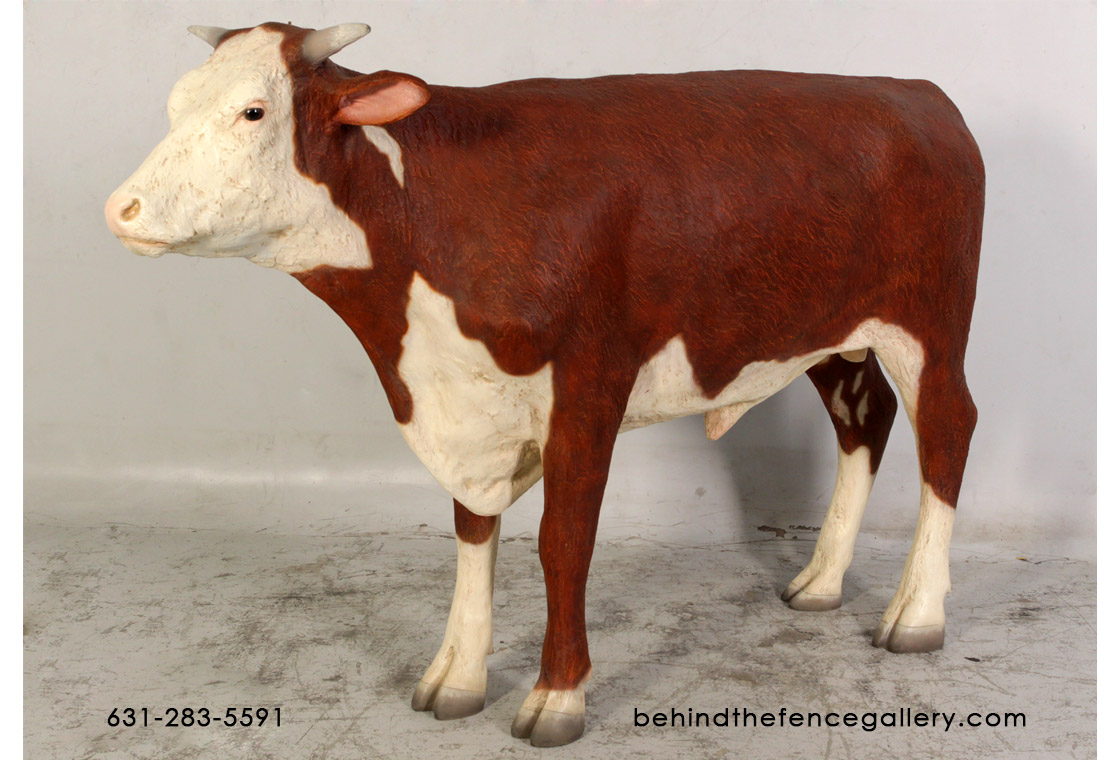 Bull Statue Hereford Steer - Click Image to Close