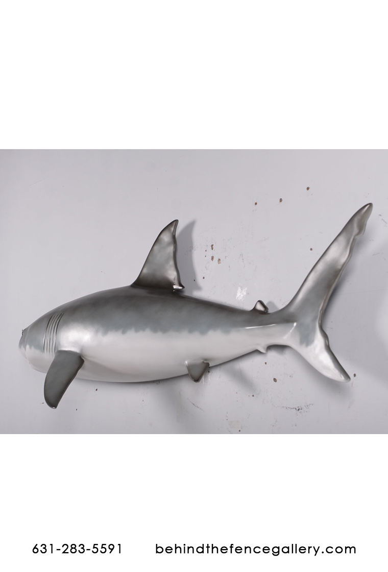 Wall Mounted Great White Shark Statue Prop