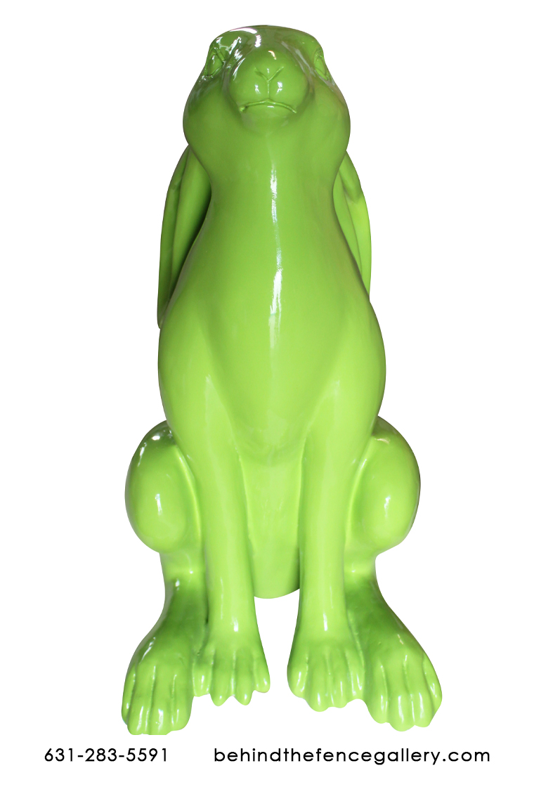 Green Pop Art Life Size Rabbit Statue