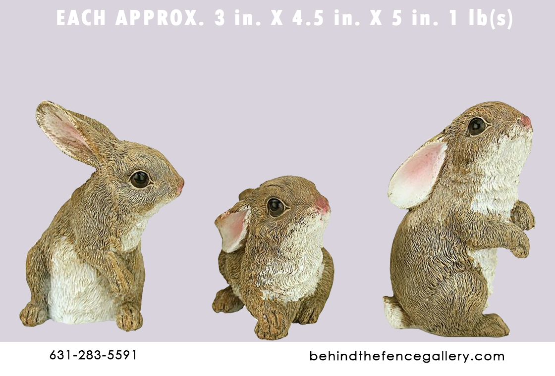 Small Brown Rabbit Statues