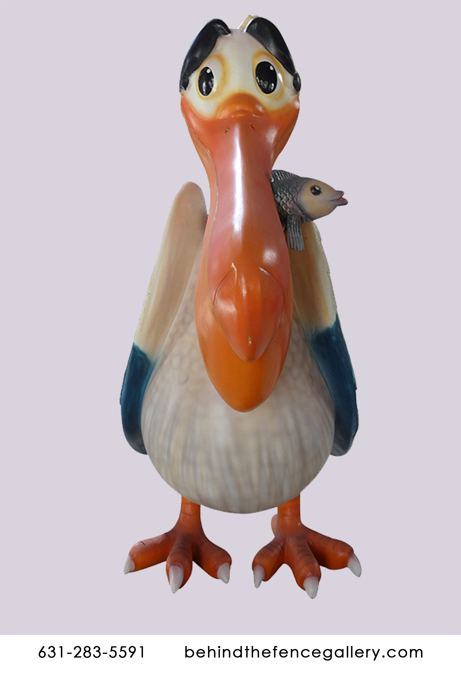 Cartoon Pelican Statue - Click Image to Close
