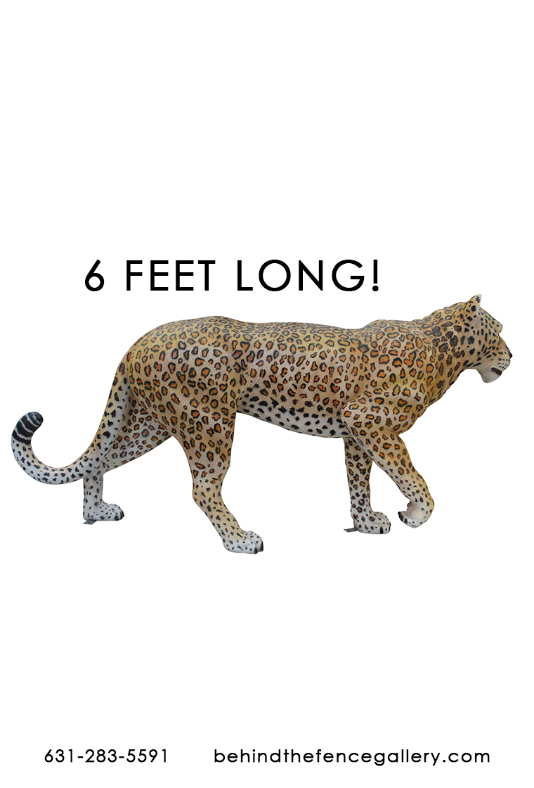 Leopard Statue Life Size Prop - Click Image to Close