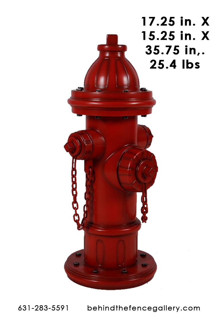 3ft Fire Hydrant Replica Statue - Click Image to Close