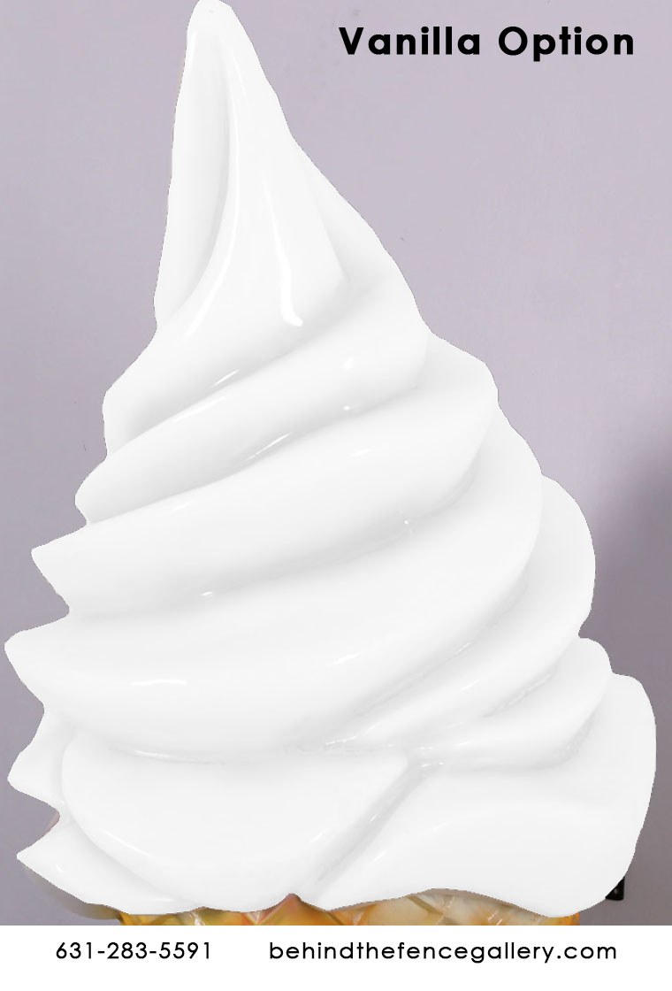 Vanilla Twist Ice Cream Wall Mount - Click Image to Close