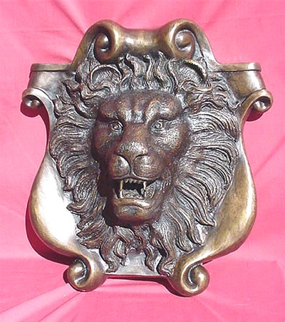 Bronze Lion Fountain - Wall Fountain - Click Image to Close