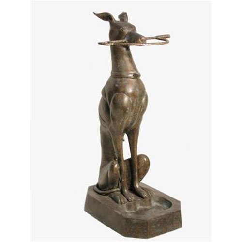 Canine Towel Stand in Bronze - Click Image to Close