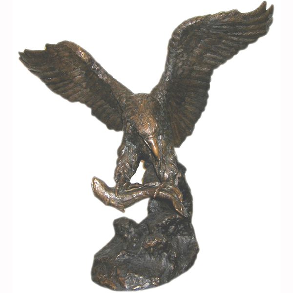 Bronze Eagle with Fish
