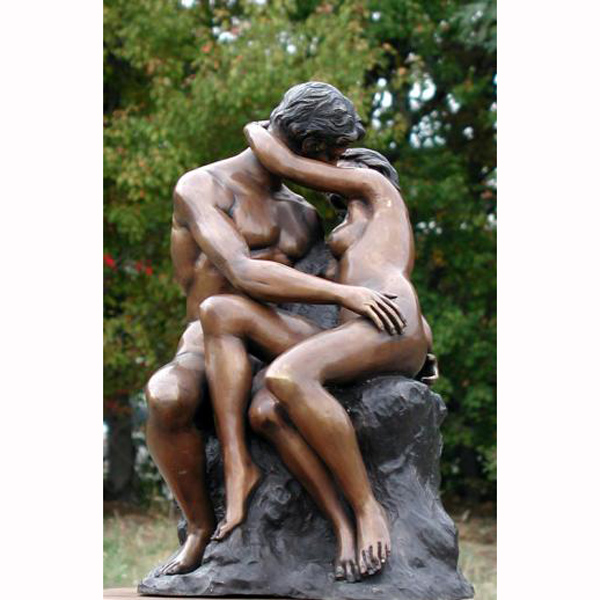 Bronze Sculpture " The Kiss "