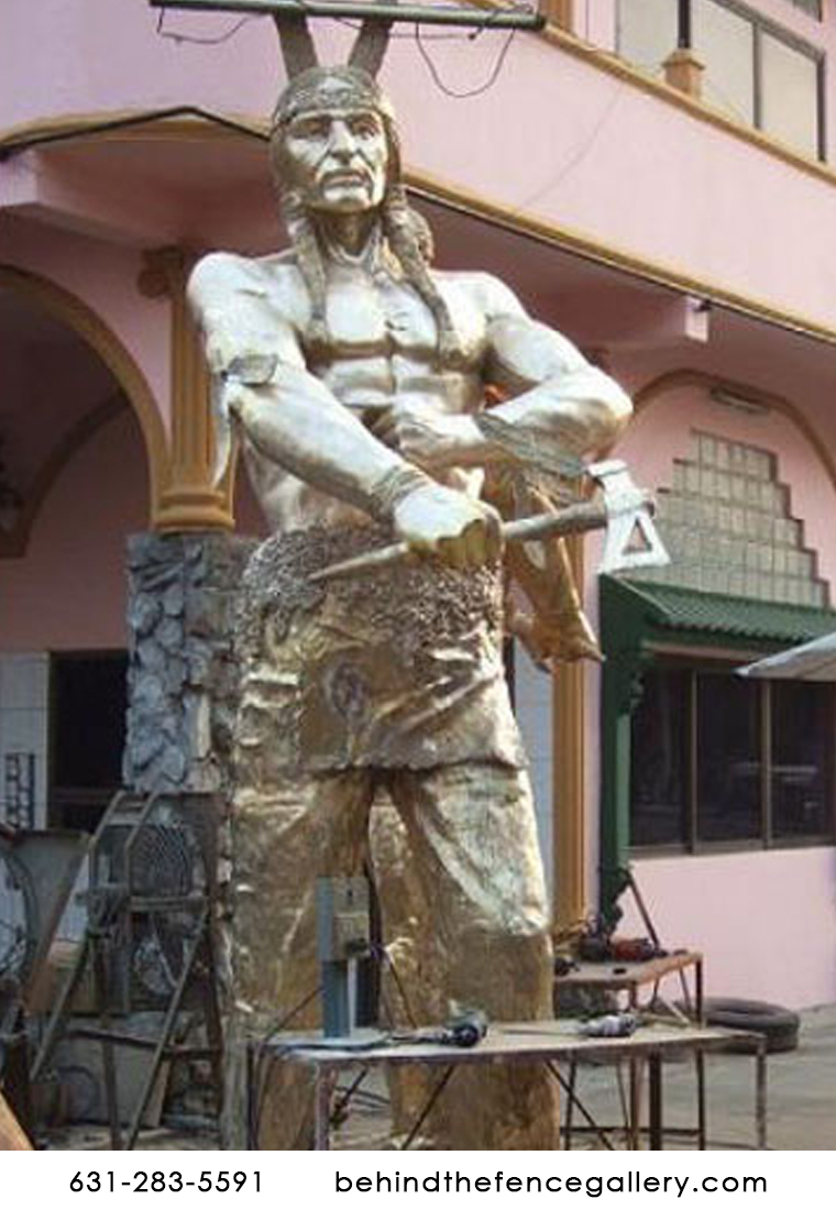 Bronze Indian Brave Colossal Size