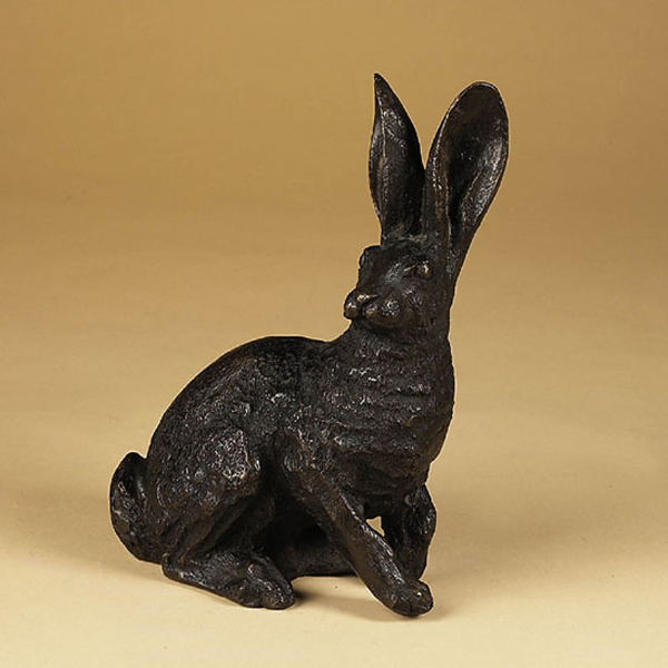 Bronze Rabbit Sitting - Click Image to Close