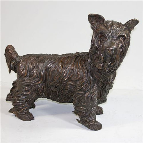 Bronze Standing Dog "Scotty"