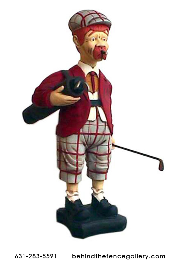 Male Golfer Statue