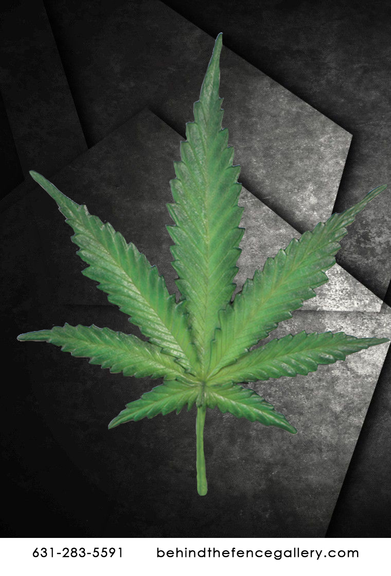 Cannabis Leaf Wall Decor - Click Image to Close
