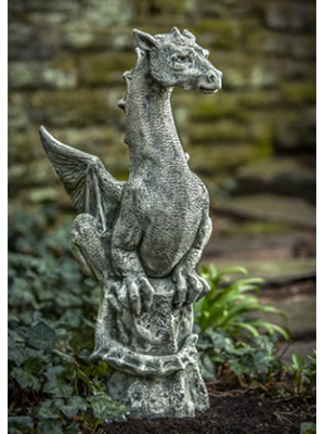 Dragon Statue Cast Stone Medieval Abraxas