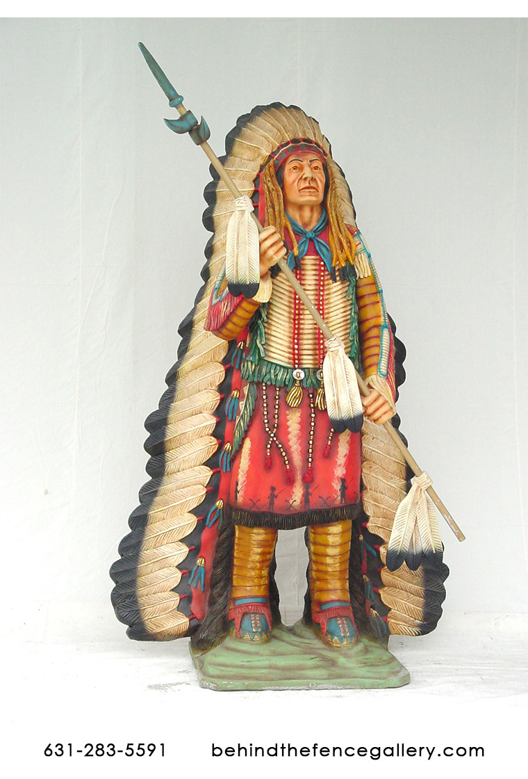 Native American Chief Statue