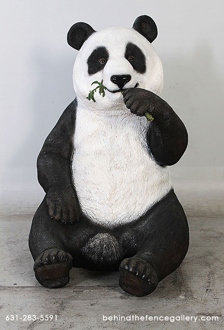 Eating Panda Statue Panda Bear Statue