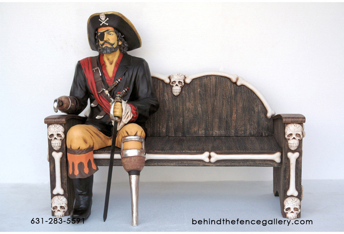 Sitting Pirate Statue