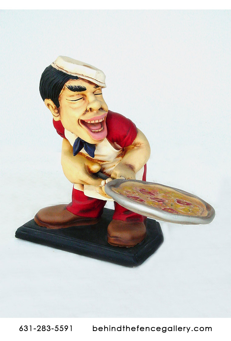 Pizza Chef Statue - Click Image to Close