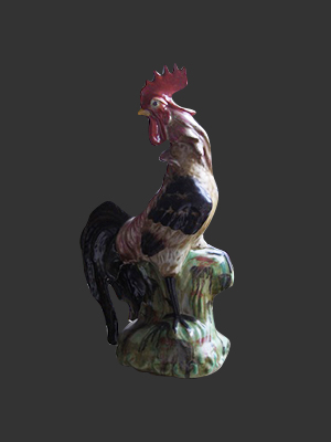 Porcelain Rooster - Click Image to Close