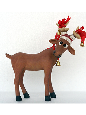 Christmas Funny Reindeer 1 Ft. - Click Image to Close