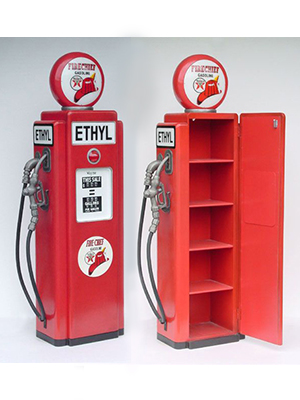 Gas Pump Cabinet Red Statue