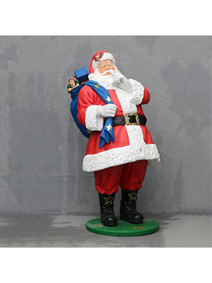 Santa with Sack 6 Ft. - Click Image to Close