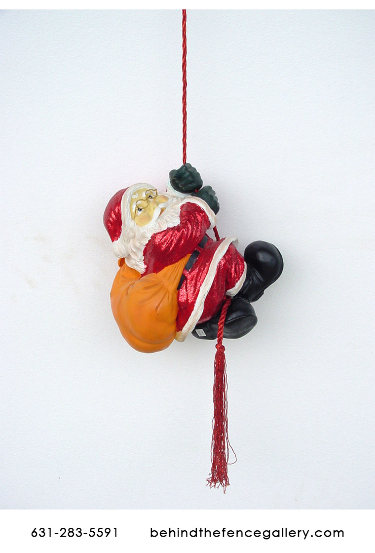 Small Santa Statue on Rope