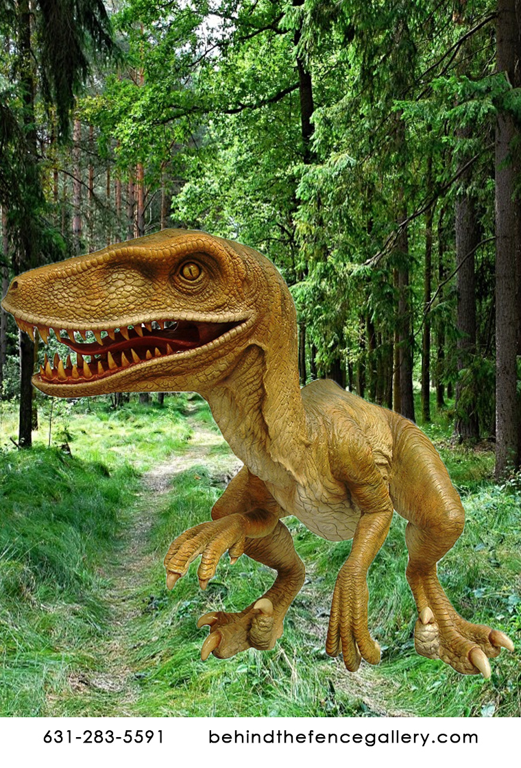Velociraptor Statue