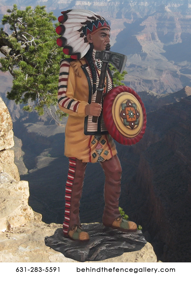 Native American Indian Life Size Statue