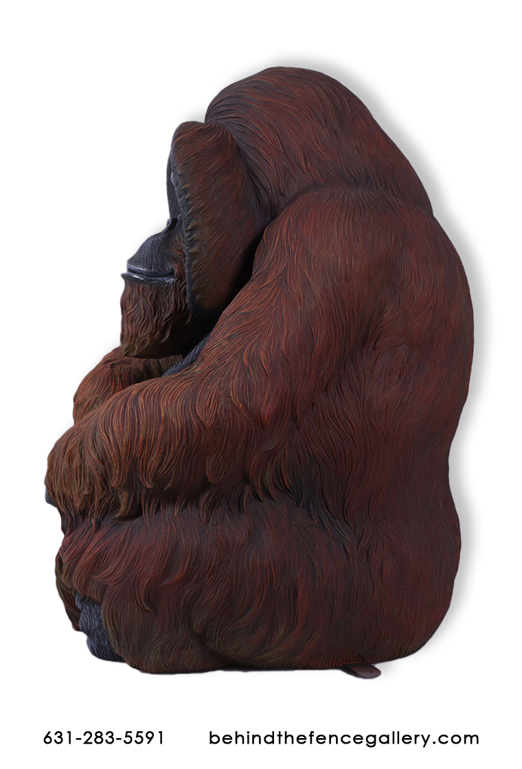 Sitting Orangutan Statue