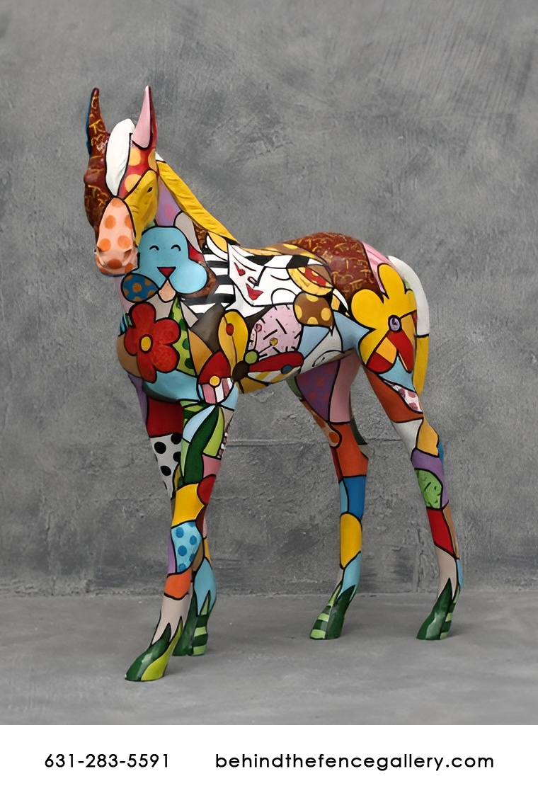 Popart Foal Statue
