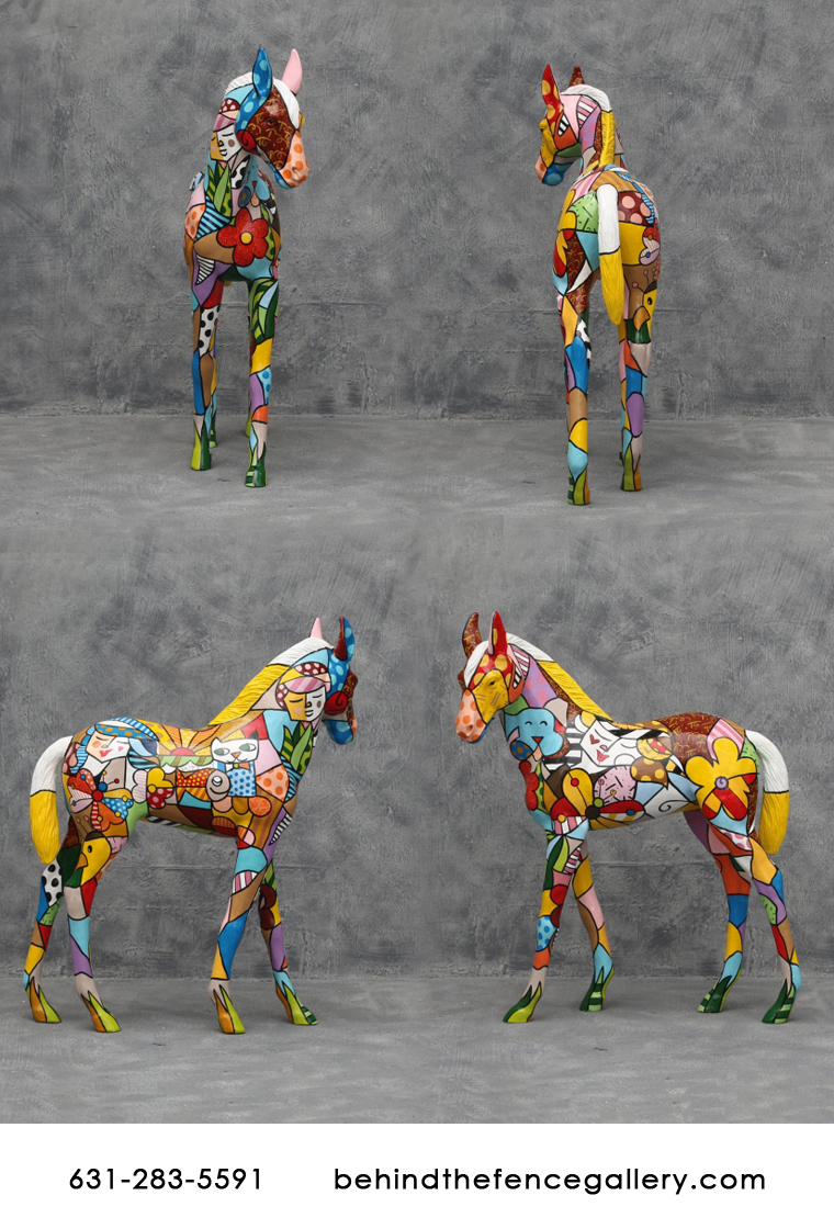 Popart Foal Statue