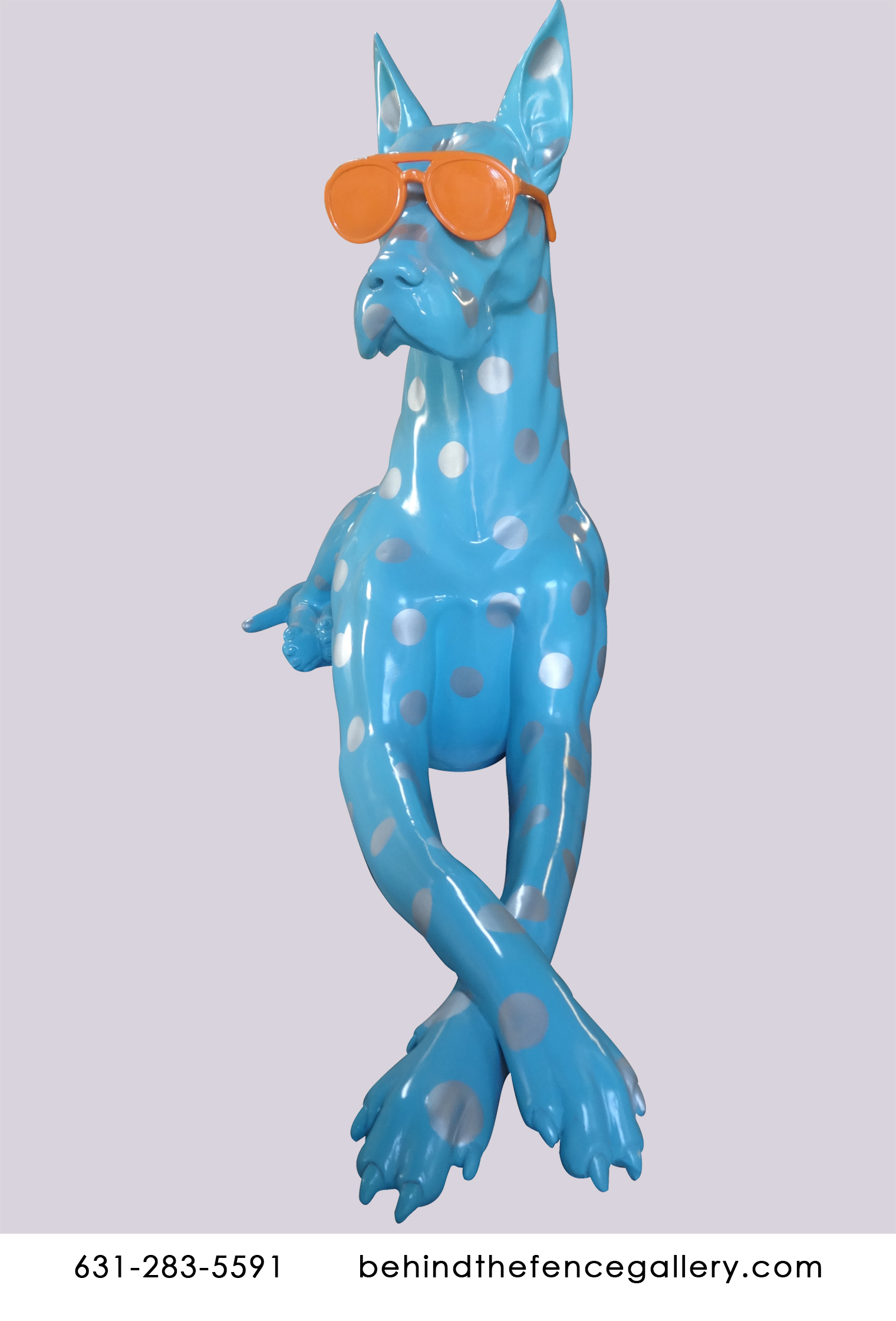 Pop Art Great Dane in Shades Statue