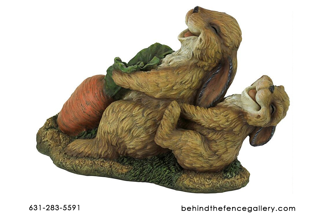Cute Carrot Crew Rabbit Statue