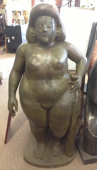 Bronze Eva / Botero Style Sculpture