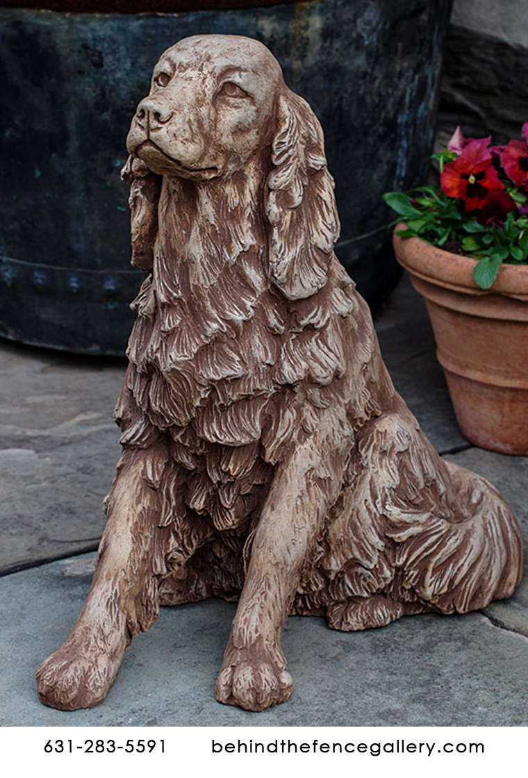 Prince The Irish Setter Cast Stone Statue