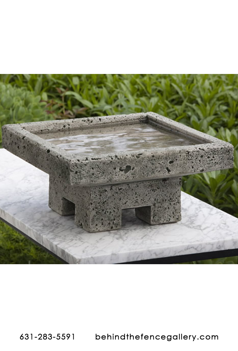 Cast Stone Kosei Birdbath