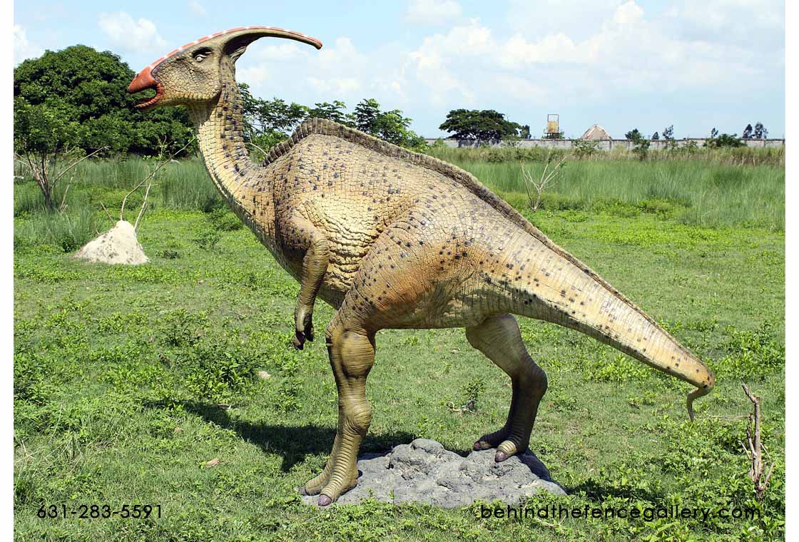 Parasaurolophus Dinosaur Statue