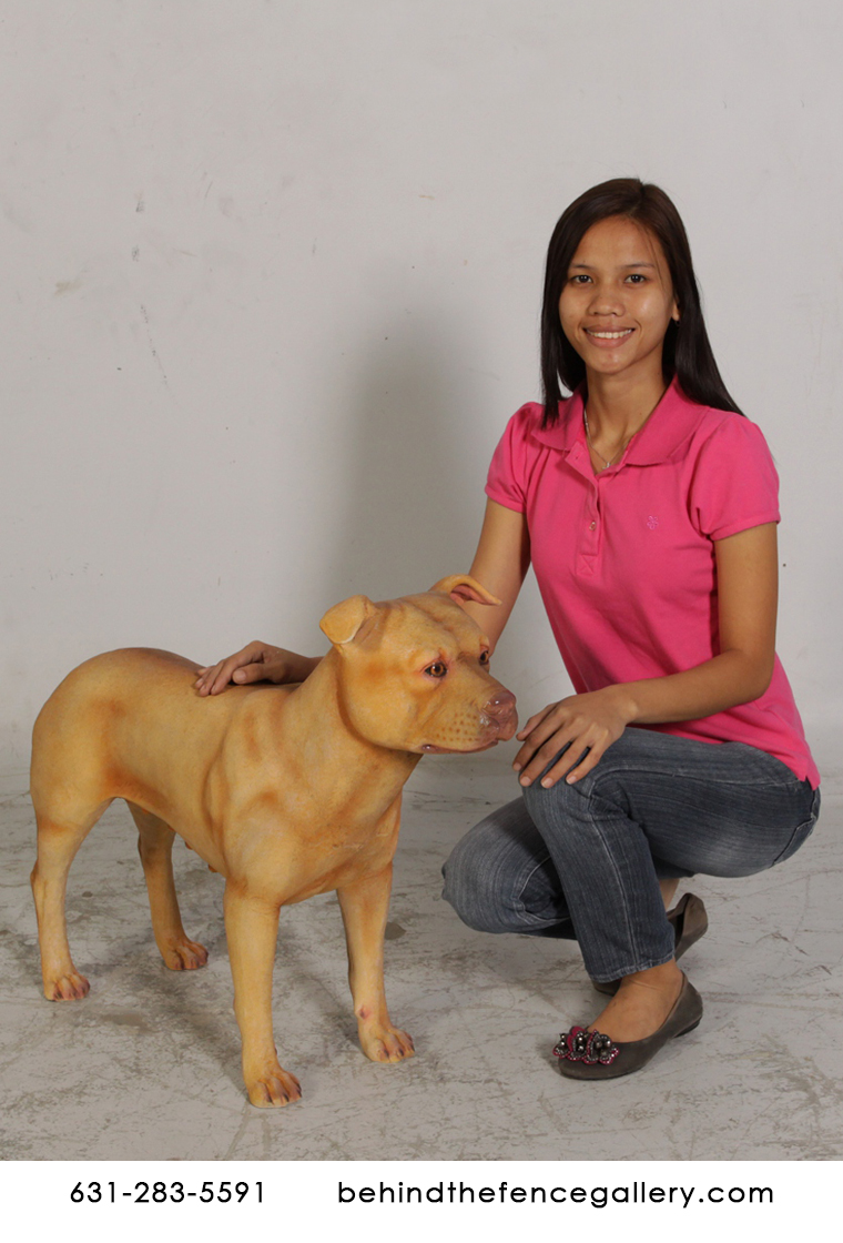 Female Pitbull Statue
