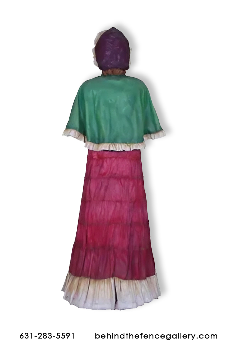 Christmas Caroler Woman Statue