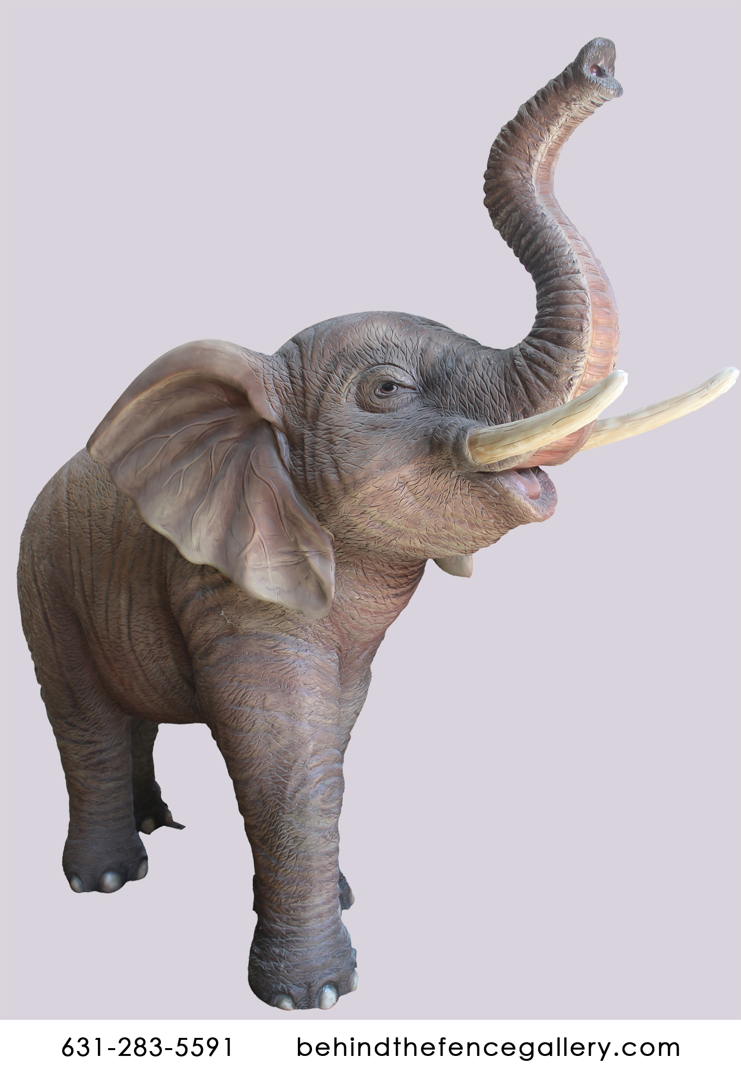 Trunk Up Elephant Statue