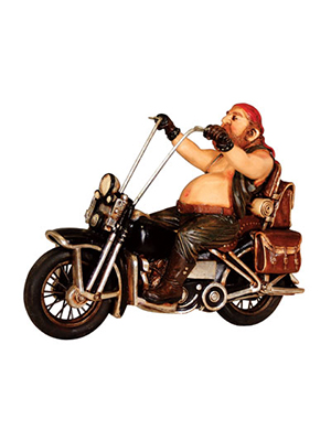 Male Motorcycle Biker