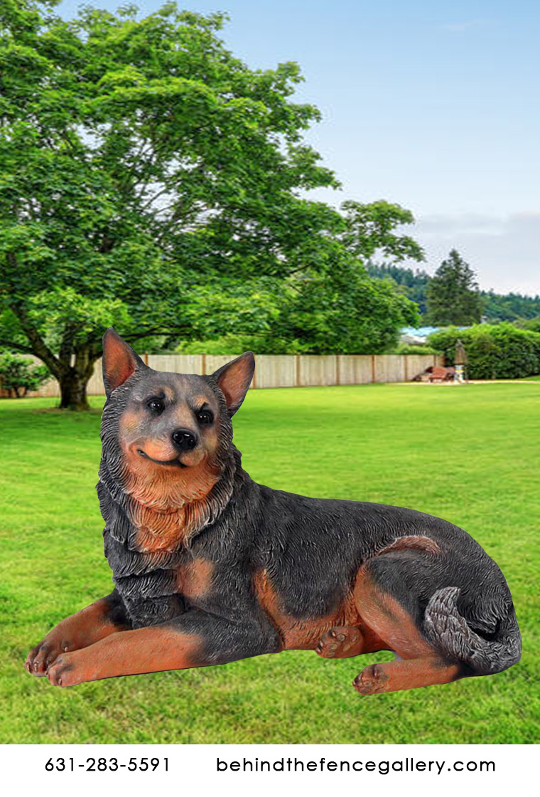Blue Heeler - Lying Down Statue