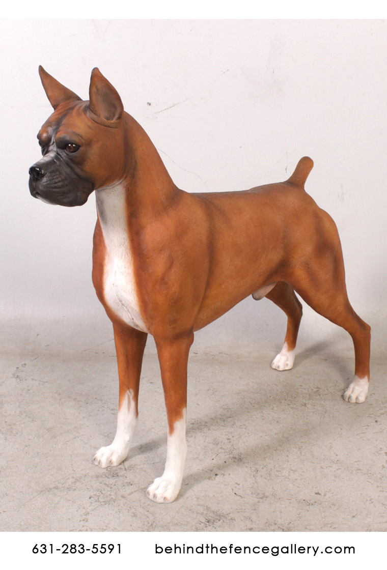 Boxer Dog Statue