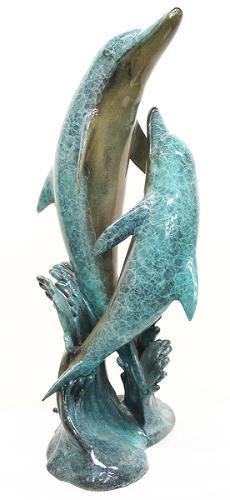 Wave Surfing Dolphins (Small)